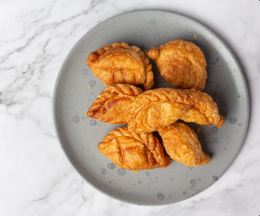 Ghughra - Traditional Gujarati sweet pastry at The Taste of Gujarat, Calgary